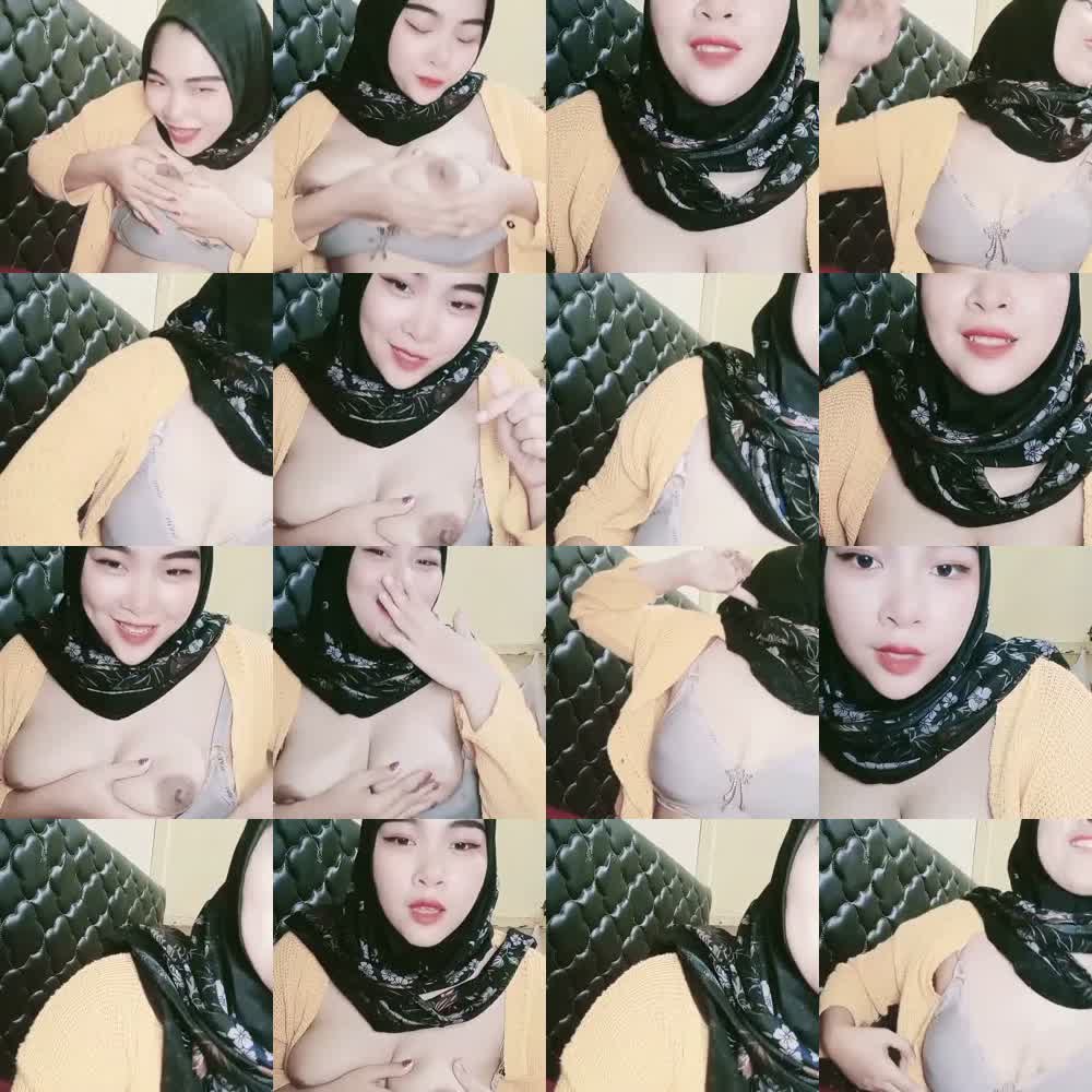 Tante jeni hijab hitam vcs blunder